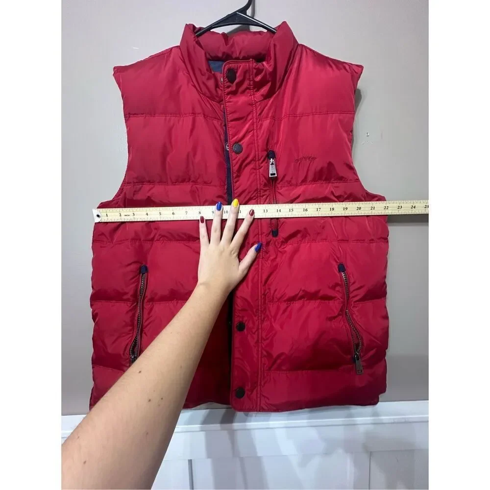 NWOT Orvis Essex Duck Down Bright Red Duck Down Puffer Vest Men's Medium